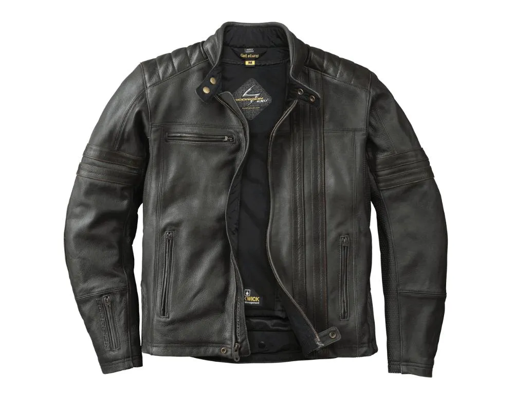 Scorpion EXO 1909 Vintage Jacket - Black/Brown - 12603-3