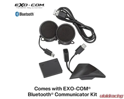 Scorpion EXO-AT960 Matte Black Exo-Com Modular Helmet - 96EC-0103