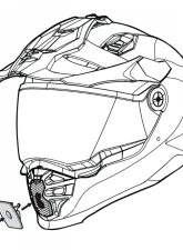 Scorpion EXO XT9000 Black Action Camera Mount                                     - 52-590-11 - Image 2