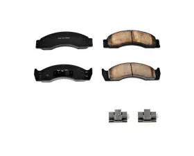 Power Stop Front/Rear Z17 Evolution Ceramic Brake Pads w/ Hardware Ford E-450 Econoline SD 2001-2002