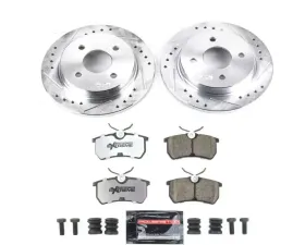 Power Stop Rear Z26 Street Warrior Brake Kit Ford Fiesta 2014-2019