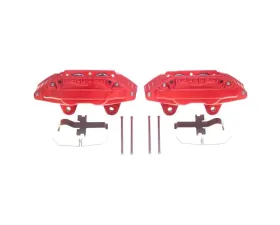 Power Stop Pair Front Red Calipers Nissan 300ZX 1990-1996