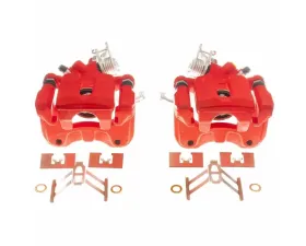 Power Stop Pair Rear Red Calipers Honda Accord 2005-2007