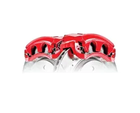 Power Stop Pair Rear Red Caliper Toyota RAV4 2004-2005