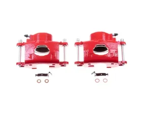 Power Stop Pair Front Red Calipers Buick Electra 1977