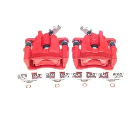 Power Stop Pair Rear Red Calipers Pontiac Vibe 2009-2010