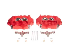 Power Stop Pair Front Red Calipers without Brackets Hyundai Genesis 2009-2014