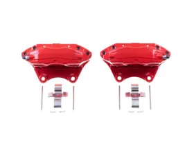 Power Stop Pair Rear Red Calipers Infiniti G35 2003-2004