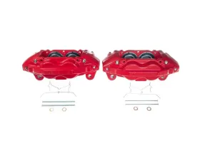 Power Stop Pair Front Red Calipers Toyota Sequoia 2016-2021
