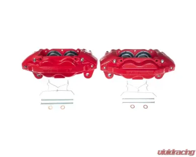 Power Stop Pair Front Red Calipers Toyota Sequoia 2016-2021 - S7342
