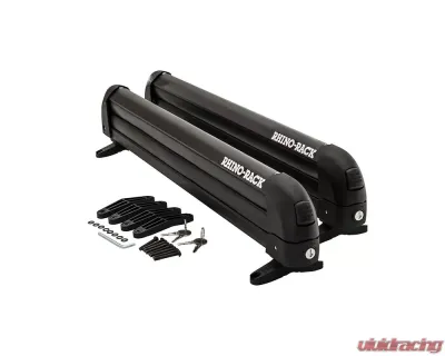 Rhino Rack Ski and Snowboard Carrier 576 - Holds 6 Skis or 4 Snowboards, Universal Mount - 576