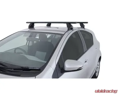 Rhino Rack Vortex 2500 Black Roof Rack for Toyota Prius C 2012, 2 Bar System - JA1776