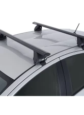 Rhino Rack Vortex 2500 Black Roof Rack for Toyota Prius C 2012, 2 Bar System                                     - JA1776 - Image 4