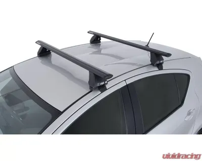 Rhino Rack Vortex 2500 Black Roof Rack for Toyota Prius C 2012, 2 Bar System - JA1776