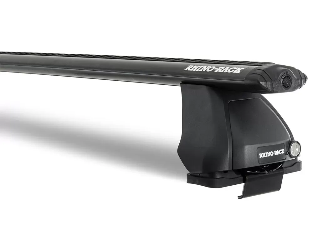 Rhino Rack Black Vortex 2500 2 Bar Roof Rack Audi A4 | S4 2008-2017 - JA1896