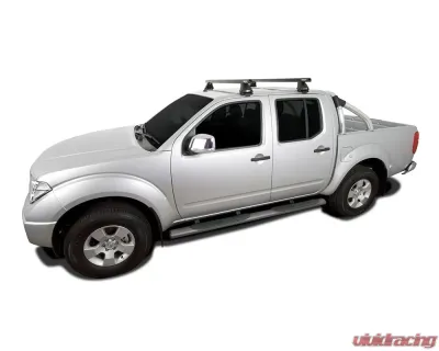 Rhino Rack Black Heavy Duty 2 Bar Roof Rack Nissan Navara 2005-2015 - JA4084