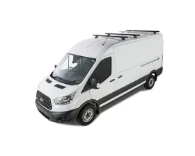 Rhino Rack Black Heavy Duty RLTP 3 Bar Roof Rack Ford Transit 2014-2023