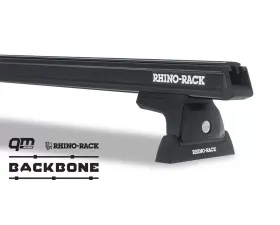 Rhino Rack Black Heavy Duty RLT600 2 Bar Rhino-Rack Backbone Roof Rack Jeep Wrangler 2018-2023