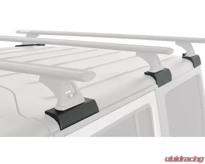Rhino Rack Black Heavy Duty RCL 2 Bar Rhino-Rack Backbone Roof Rack Jeep Wrangler JK 2011-2019 - JC-01317