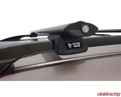 Rhino Rack Black Vortex SX 2 Bar Roof Rack Suzuki | OldsMobile | BMW | Volkswagen | Saab | Cadillac  1991-2023 - K-SX100VA118B