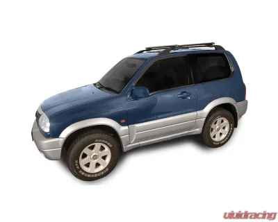 Rhino Rack Black Vortex SX 2 Bar Roof Rack Suzuki | OldsMobile | BMW | Volkswagen | Saab | Cadillac  1991-2023 - K-SX100VA118B