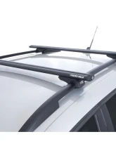 Rhino Rack Black Vortex SX 2 Bar Roof Rack Suzuki | OldsMobile | BMW | Volkswagen | Saab | Cadillac  1991-2023                                     - K-SX100VA118B - Image 9