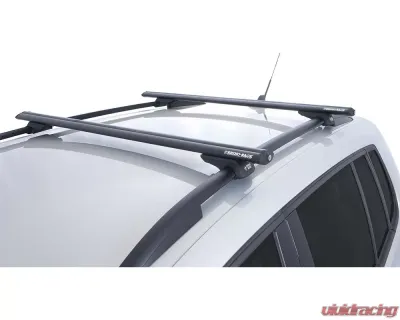 Rhino Rack Black Vortex SX 2 Bar Roof Rack Suzuki | OldsMobile | BMW | Volkswagen | Saab | Cadillac  1991-2023 - K-SX100VA118B