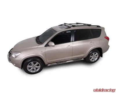 Rhino Rack Black Vortex SX 2 Bar Roof Rack Suzuki | OldsMobile | BMW | Volkswagen | Saab | Cadillac  1991-2023 - K-SX100VA118B