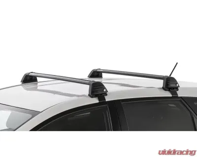 Rhino Rack Black Vortex ROC25 Flush 2 Bar Roof Rack for Nissan Navara 2015-2021 - RV0642B