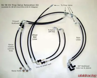 Rywire Proportion Valve Relocation Kit (Drop Ship Only - On PO Note Vehicle and Master Cyl Type) - RY-PROPORTION-VALVE-RELOCATION-KIT