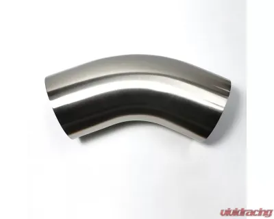 Stainless Bros 2.5" SS304 45 Degree Elbow - 1.5D / 3.75" CLR - 16GA / .065" - With Leg - 601-06326-4150