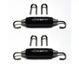 Stainless Bros Stainless Exhaust Hook w/ Slip Joint Tension Spring - 2 Pack