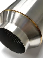 Stainless Bros 3" SS304 Lightweight Race Muffler 12" OAL - Polish Finish                                     - 615-07613-1000 - Image 2