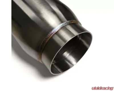 Stainless Bros 3" SS304 Inlet/Outlet Bullet Resonator 4" Round Body x 12" Length - 615-07636-0111