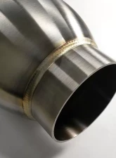 Stainless Bros 3" SS304 Inlet/Outlet Bullet Resonator 4" Round Body x 18" Length                                     - 615-07646-0111 - Image 2