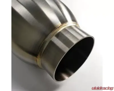 Stainless Bros 3" SS304 Inlet/Outlet Bullet Resonator 4" Round Body x 18" Length - 615-07646-0111