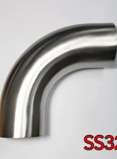 Stainless Bros 2.13" SS321 90 Degree Elbow - 1.5D / 3.2" CLR - 16GA / .065" - With Leg                                     - 701-05456-4150 - Image 2
