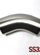 Stainless Bros 3.5" SS321 45 Degree Elbow - 1.5D / 5.25" CLR - 16GA / .065" - With Leg                                     - 701-08926-4150 - Image 2