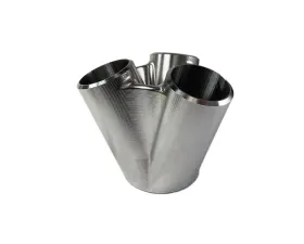 Stainless Bros SS304 Billet 3 to 1 Collector- 1.25