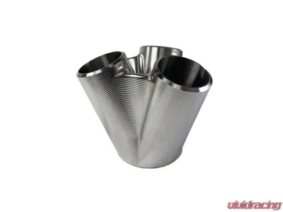 Stainless Bros SS304 Billet 3 to 1 Collector- 1.25" Pipe / 2" Pipe Outlet / No Wastegate - 903-03912-1300