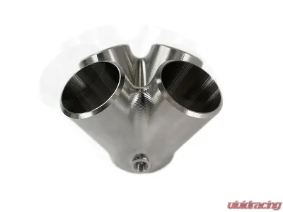 Stainless Bros SS304 Billet 4 to 1 Collector - 1.5" Pipe / 2" Pipe Round Outlet / No Wastegate - 903-03915-1400