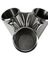 Stainless Bros SS304 Billet 3 to 1 Collector- 1.25" Pipe / 2" Pipe Outlet / No Wastegate                                     - 903-03912-1300 - Image 2