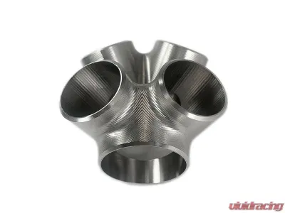 Stainless Bros SS304 Billet 4 to 1 Collector 1.5" Pipe / 2" Pipe Round Outlet / 2" Pipe Wastegate - 903-03915-1402