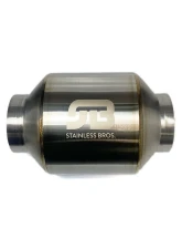 Stainless Bros Muffler Stainless: 3" SS304 Lightweight Race Muffler 7" OAL Matte Finish                                     - 615-07633-0000 - Image 2