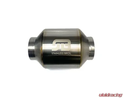 Stainless Bros Muffler Stainless: 3" SS304 Lightweight Race Muffler 7" OAL Matte Finish - 615-07633-0000