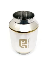 Stainless Bros Muffler Stainless: 3" SS304 Lightweight Race Muffler 7" OAL - Polish                                     - 615-07633-1000 - Image 2