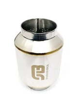 Stainless Bros Muffler Stainless: 2.5" SS304 Lightweight Race Muffler 7" OAL - Polished Finish                                     - 615-06333-1000 - Image 2