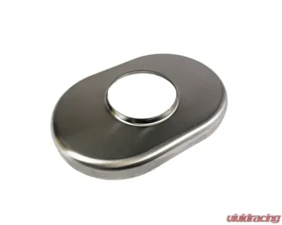 Stainless Bros Muffler Parts: 2.5" SS304 Oval Muffler End Cap - 6"x9" Body - 614-06303-3000
