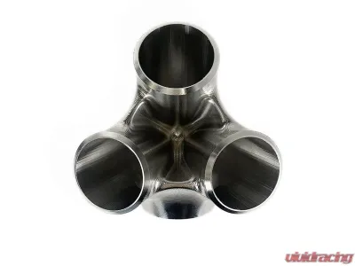 Stainless Bros SS304 Billet 3 to 1 Collector / 2" Pipe Outlet / 2" Pipe Wastegate - 903-03912-1302