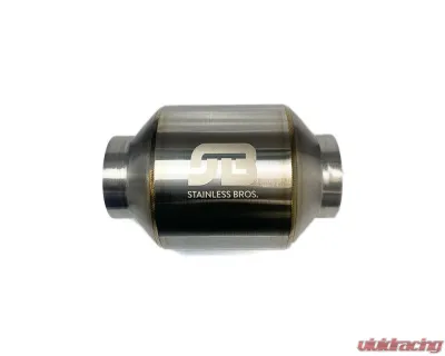 Stainless Bros Muffler Stainless: 2.5" SS304 Lightweight Race Muffler 7" OAL Matte Finish - 615-06333-0000